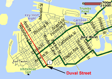 Map of Key West