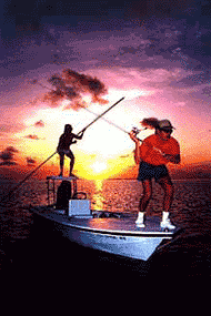 Fishing in the Keys at night