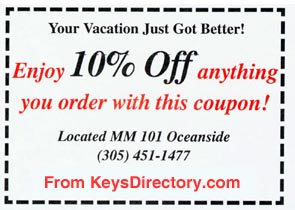 Key Largo Restaurant Coupon