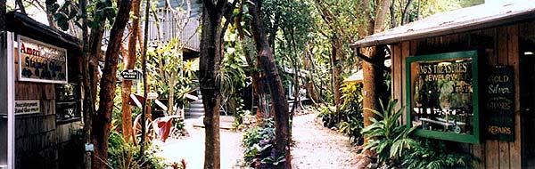 Panoramic View of the Rain Barrel Village